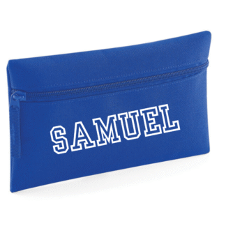 Blue - personalised pencil case