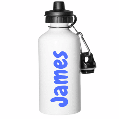 Blue name - personalised water bottle